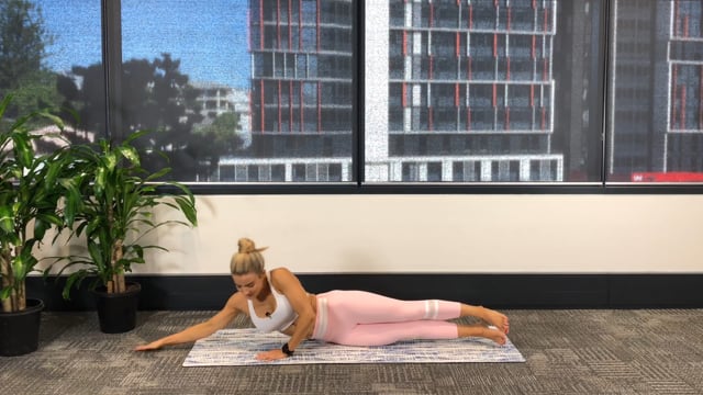 20min side lying series working abs, arms, glutes and inner thighs